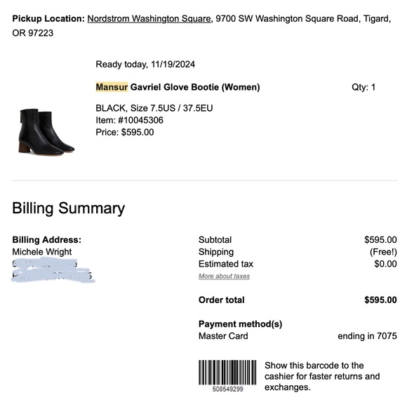 Mansur Gavriel Glove Bootie Boot Black Leather 7.5 - Picture 10 of 10